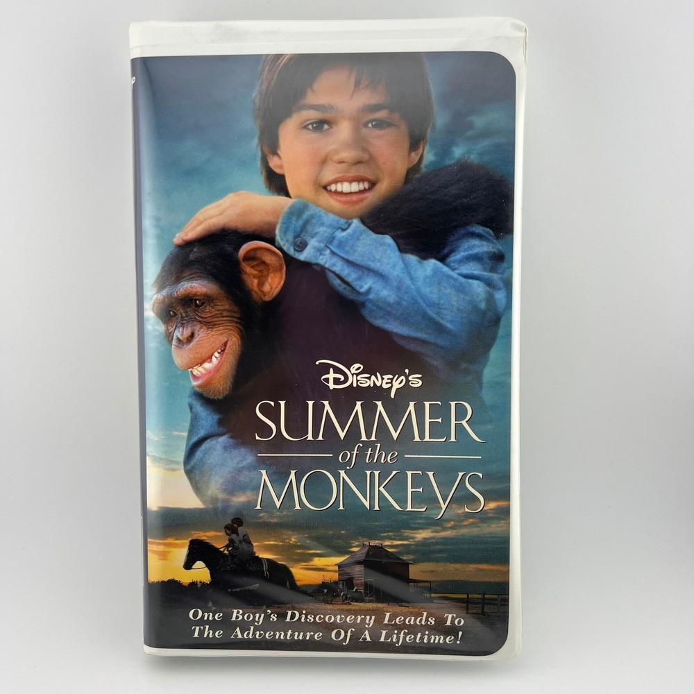 Disney's‎ Summer of the Monkeys VHS (Clamshell) – 1998 Family Adventure